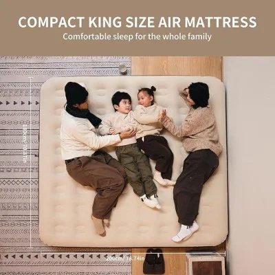 Naturehike (Chenjing) Built-In Pump Inflatable Mattress - Khaki Triple (200*180*25)